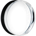 BodyCandy 42mm Clear Black Acrylic Mirror Split Saddle Plug — main product shot