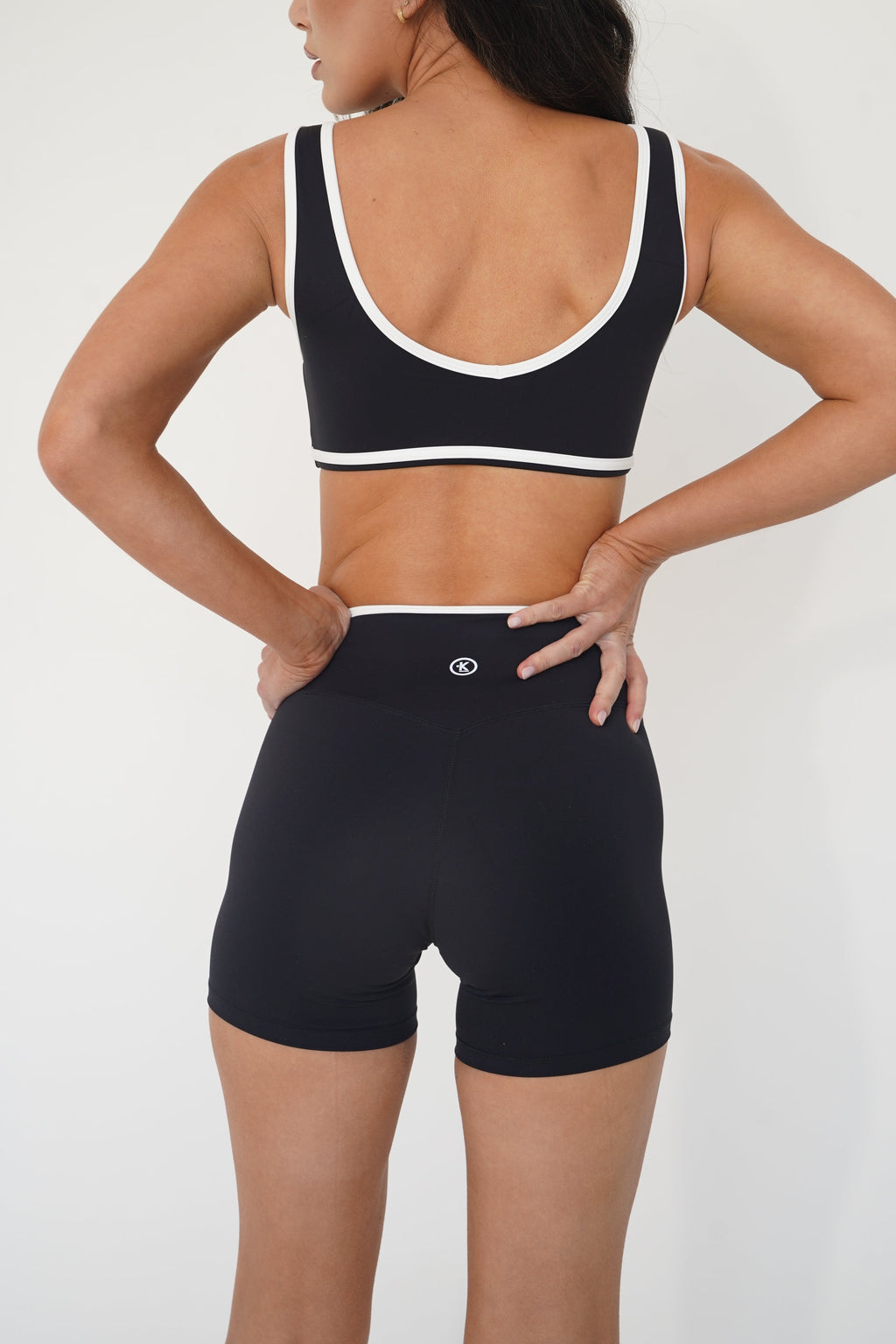 KIMITH BRAND I Am Right Where I Need To Be Black Butter Short — main product shot