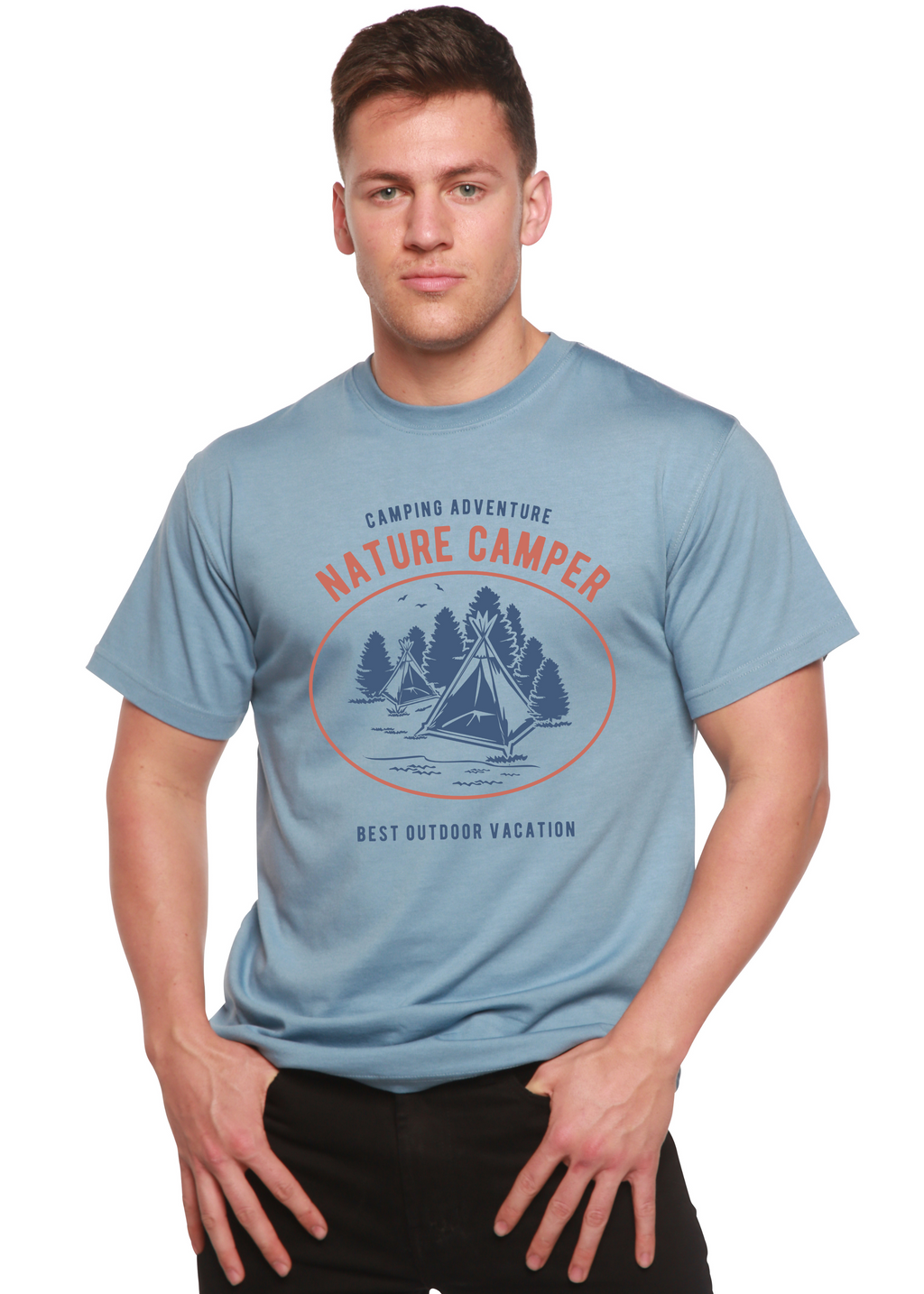 Spun Bamboo Nature Camper Spun Bamboo® Men's Bamboo Viscose/Organic Cotton Short Sleeve Graphic T-Shirt — alternative angle