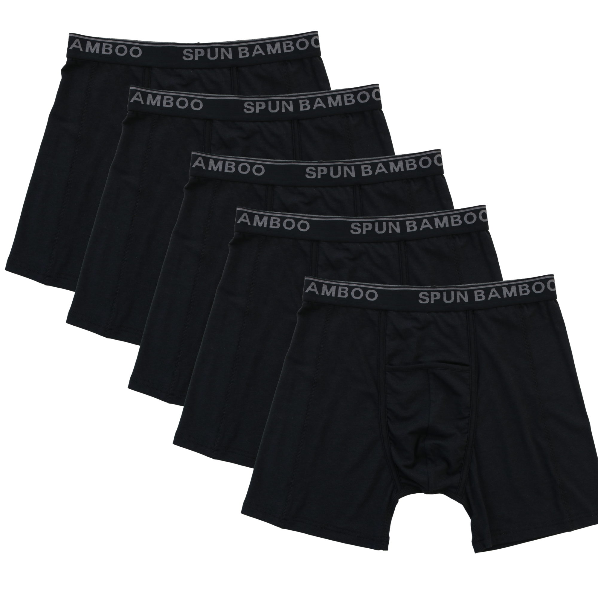 Spun Bamboo Men’s Bamboo Boxer Briefs — Ultra-Soft, Breathable Everyday Underwear — feature highlight