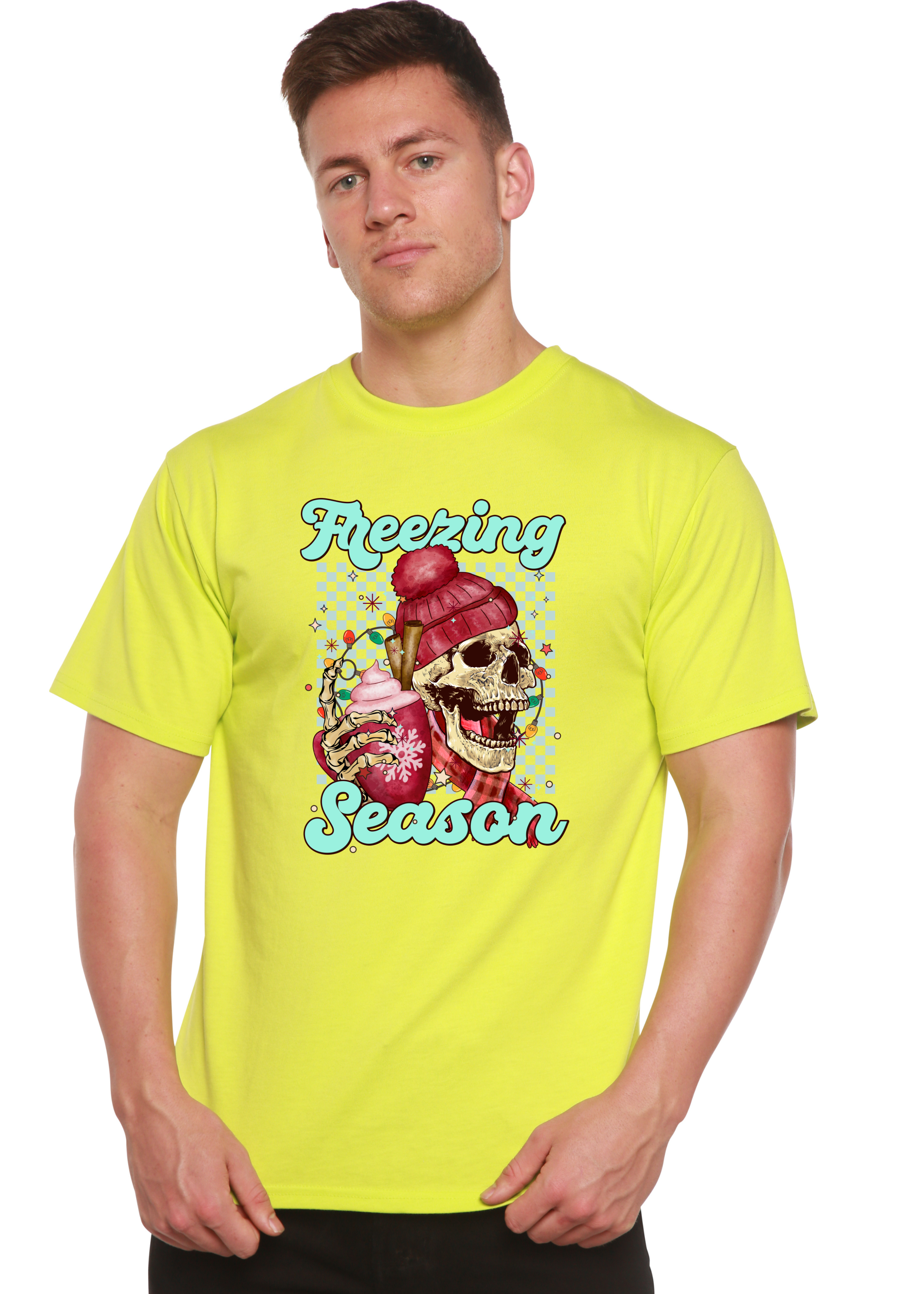 Spun Bamboo Freezing Season Unisex Bamboo Viscose/Organic Cotton Short Sleeve Graphic T-Shirt — main product shot