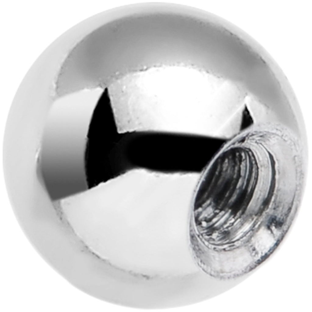 BodyCandy 3mm Stainless Steel Aqua Gem Replacement Ball — detail close-up