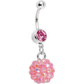 BodyCandy Baby Pink Gem Cluster Belly Ring — main product shot