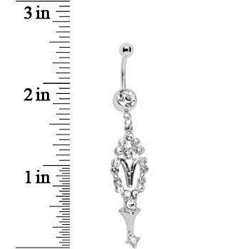 BodyCandy Courtly Grace Belly Ring — detail close-up