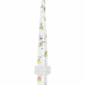 6G Clear Acrylic Glitter Cherry Confetti Taper