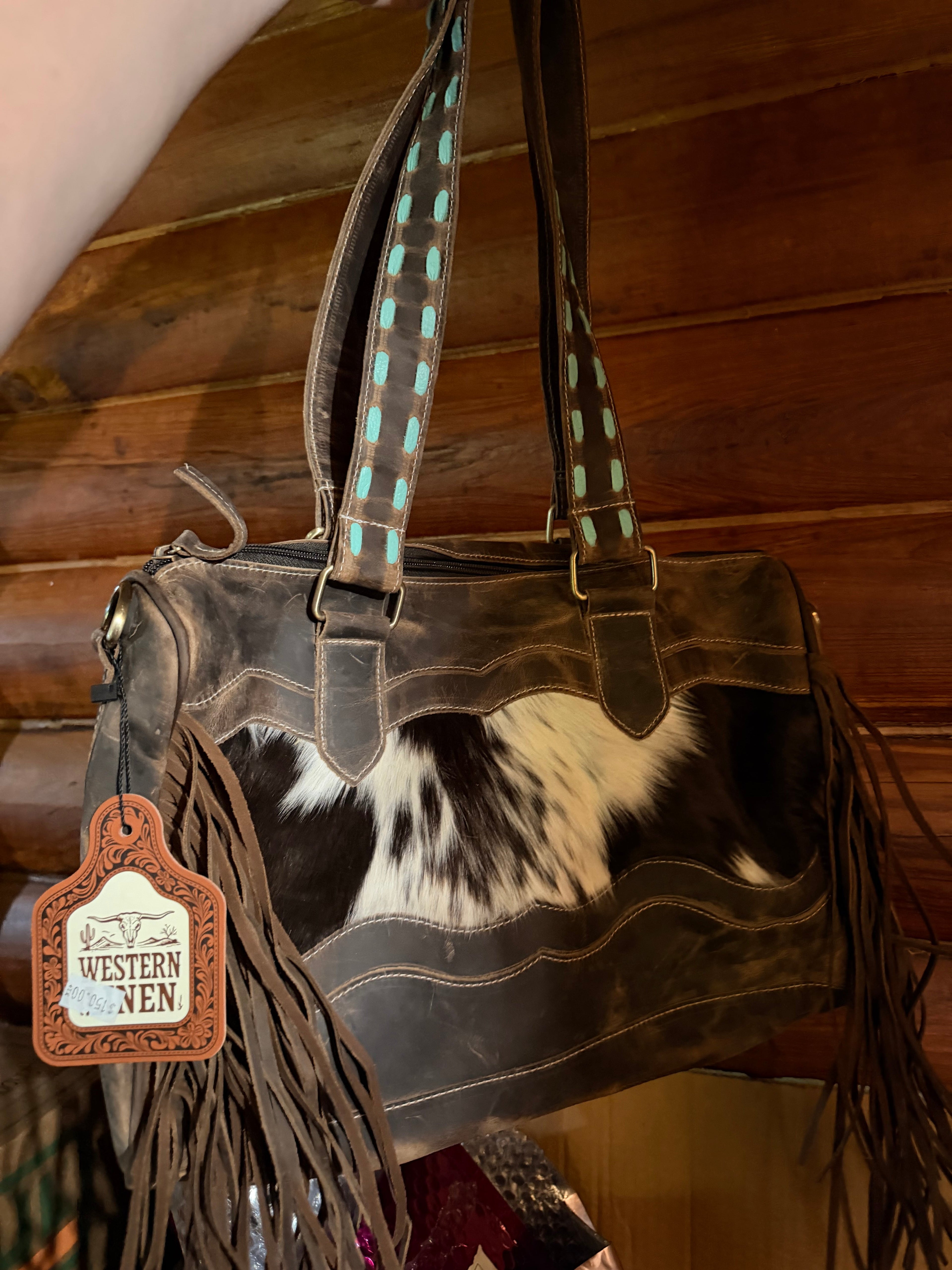 Large Shoulder Bag - Genuine Leather - Conceal Carry