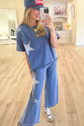 Pretty Little Patriot Pretty Little Patriot American Star Blue Lounge Set — main product shot