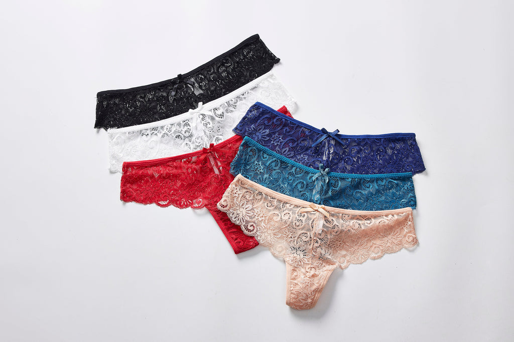 Forest Summer Lace Thong Panty (6 Pack) — main product shot