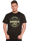 Spun Bamboo Gentlement's Barber Shop Men's Bamboo Viscose/Organic Cotton Short Sleeve Graphic T-Shirt — main product shot