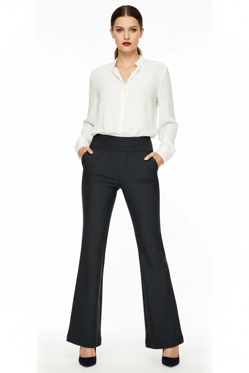 Pull-On Wide Leg Pants