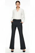 Pull-On Wide Leg Pants
