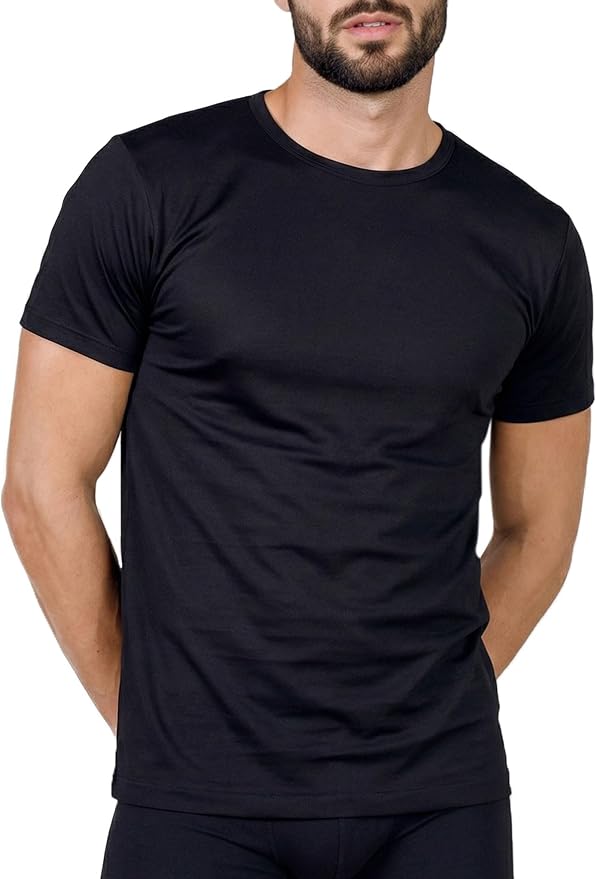 EGI Luxury 100%" Filo di Scozia Cotton Men's T-Shirt. Proudly Made in Italy.