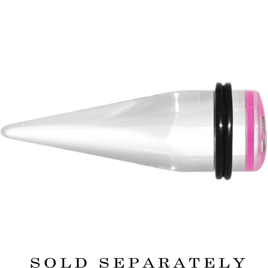 BodyCandy 5/8 Clear Pink Acrylic Wish on a Star Taper — lifestyle context