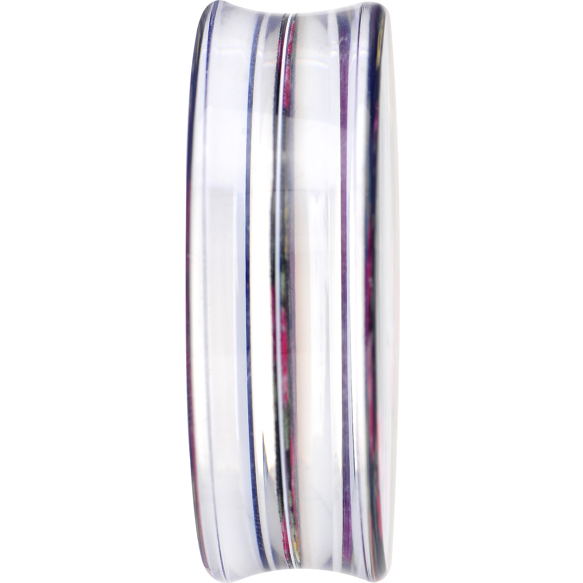 BodyCandy 50mm Acrylic Black Multicolored Old Fashioned Flowers Saddle Plug — lifestyle context