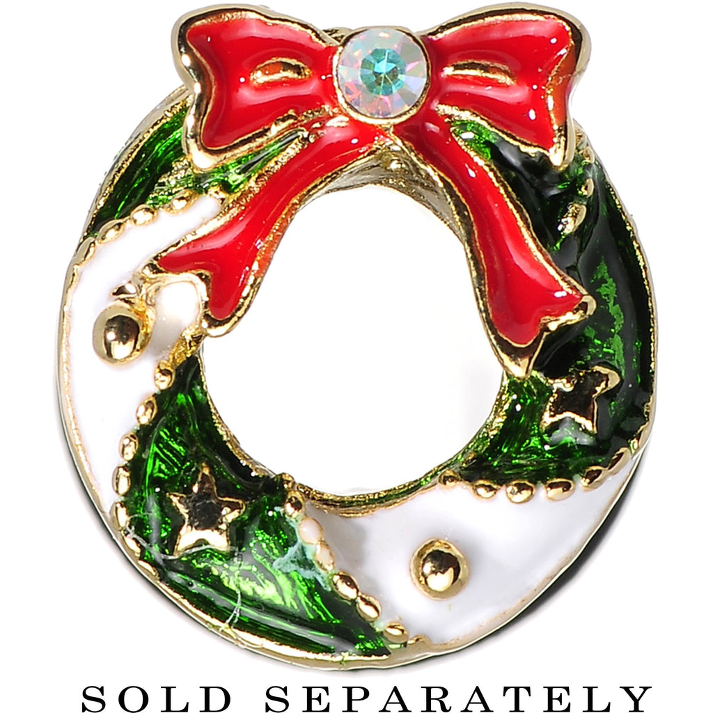 BodyCandy 0G Festive Wreath Christmas Single Flare Plug — lifestyle context