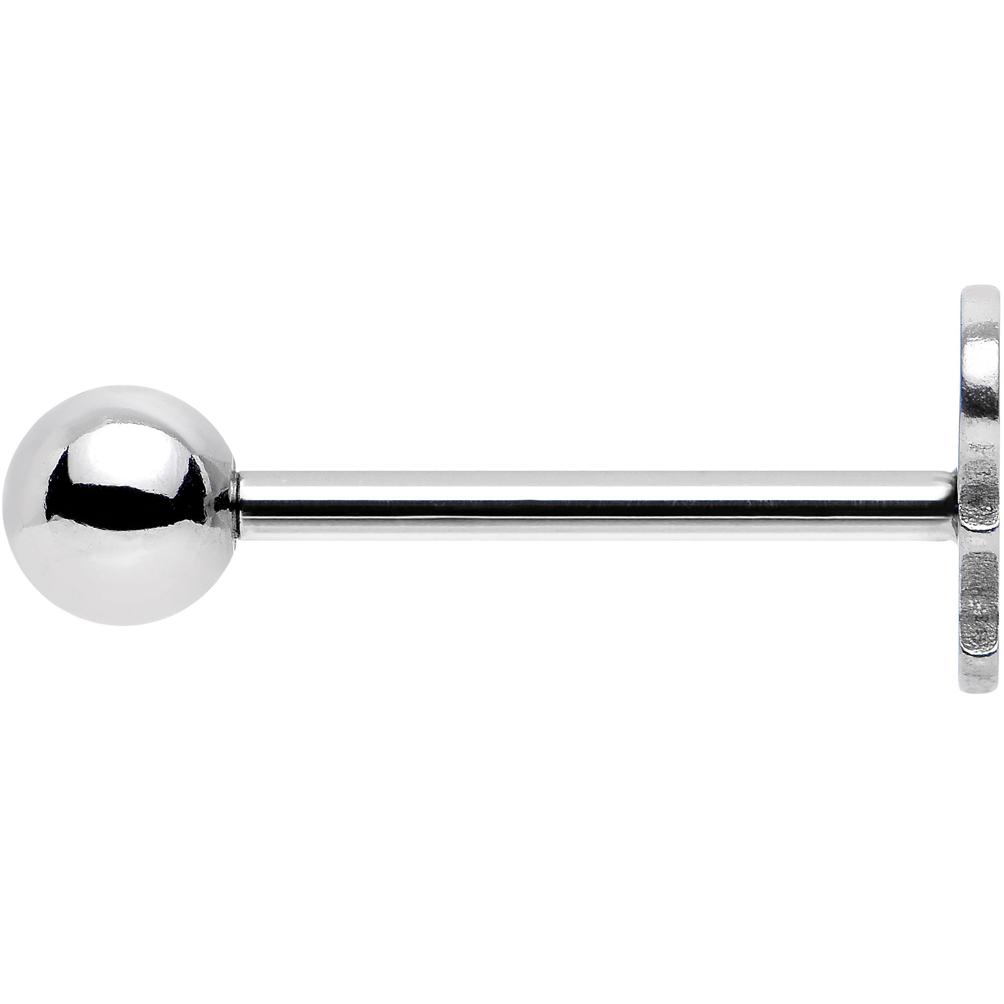 BodyCandy Officially Licensed Houston Texans Cut Out Barbell Tongue Ring — detail close-up
