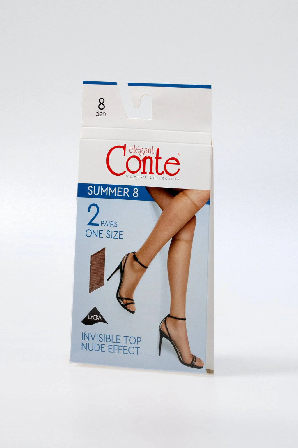 TheRanok.com Knee Highs Conte Summer 8 Den (2 pairs) — color detail