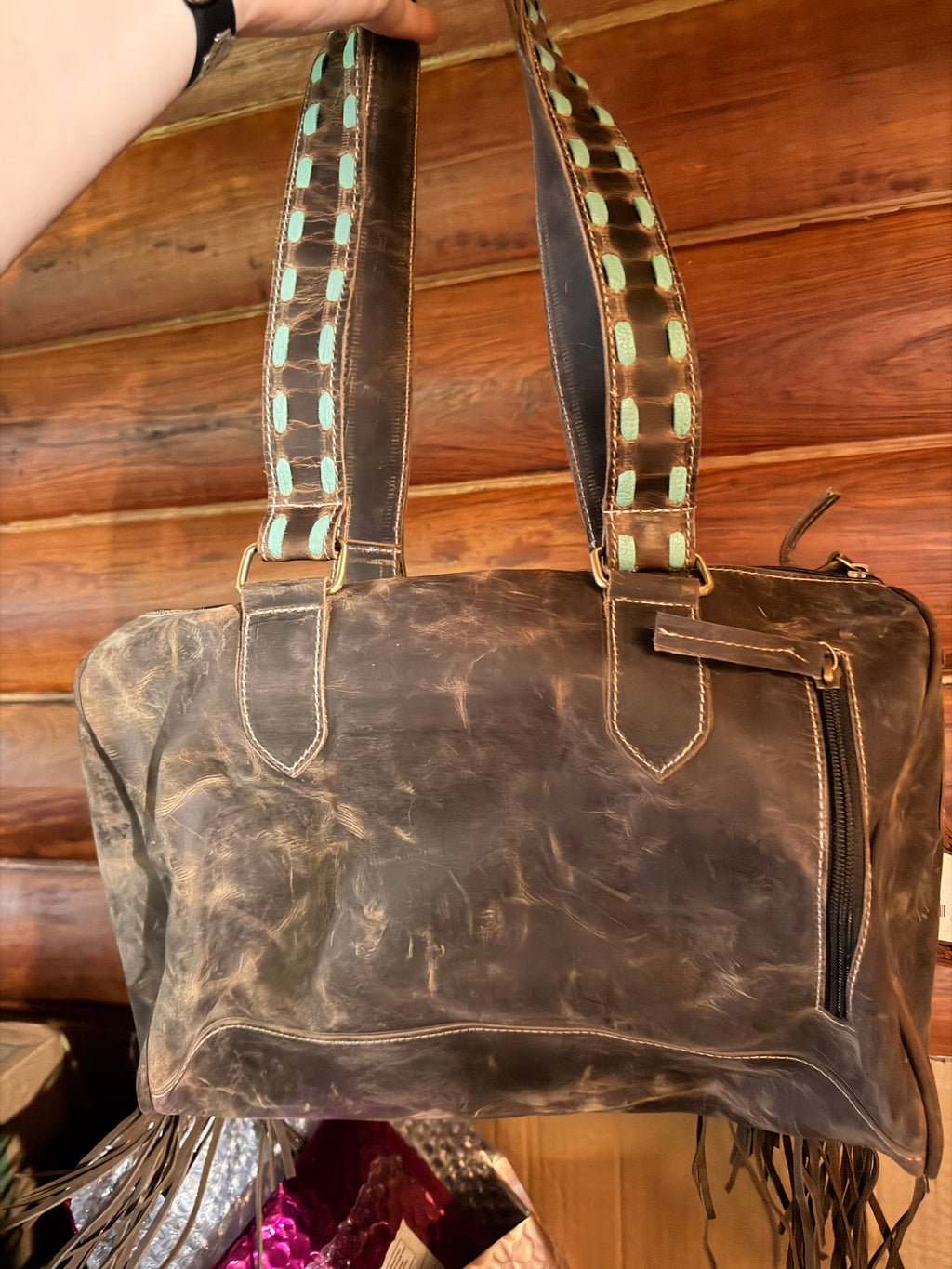 Large Shoulder Bag - Genuine Leather - Conceal Carry