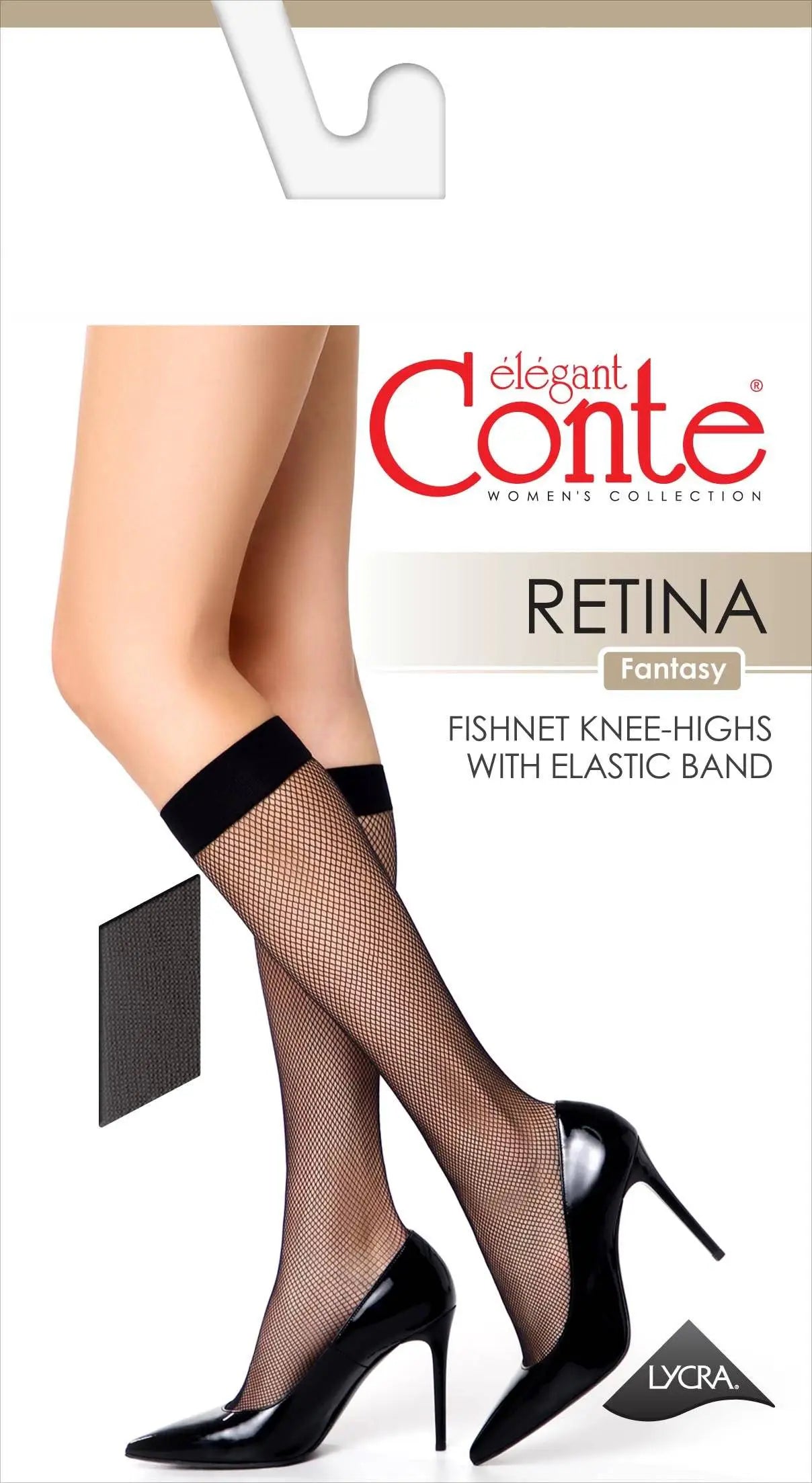 TheRanok.com Fantasy Knee Highs Conte Retina - Fine Mesh — size reference