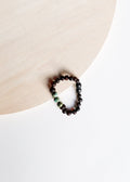 CanyonLeaf Raw Black Baltic Amber + Turquoise Jasper || Anklet or Bracelet — main product shot