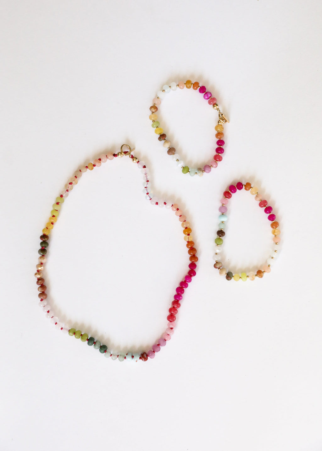 CanyonLeaf Natural Gemstone Necklace + 14k Gold Filled Toggle : Sandbar — necklace category context