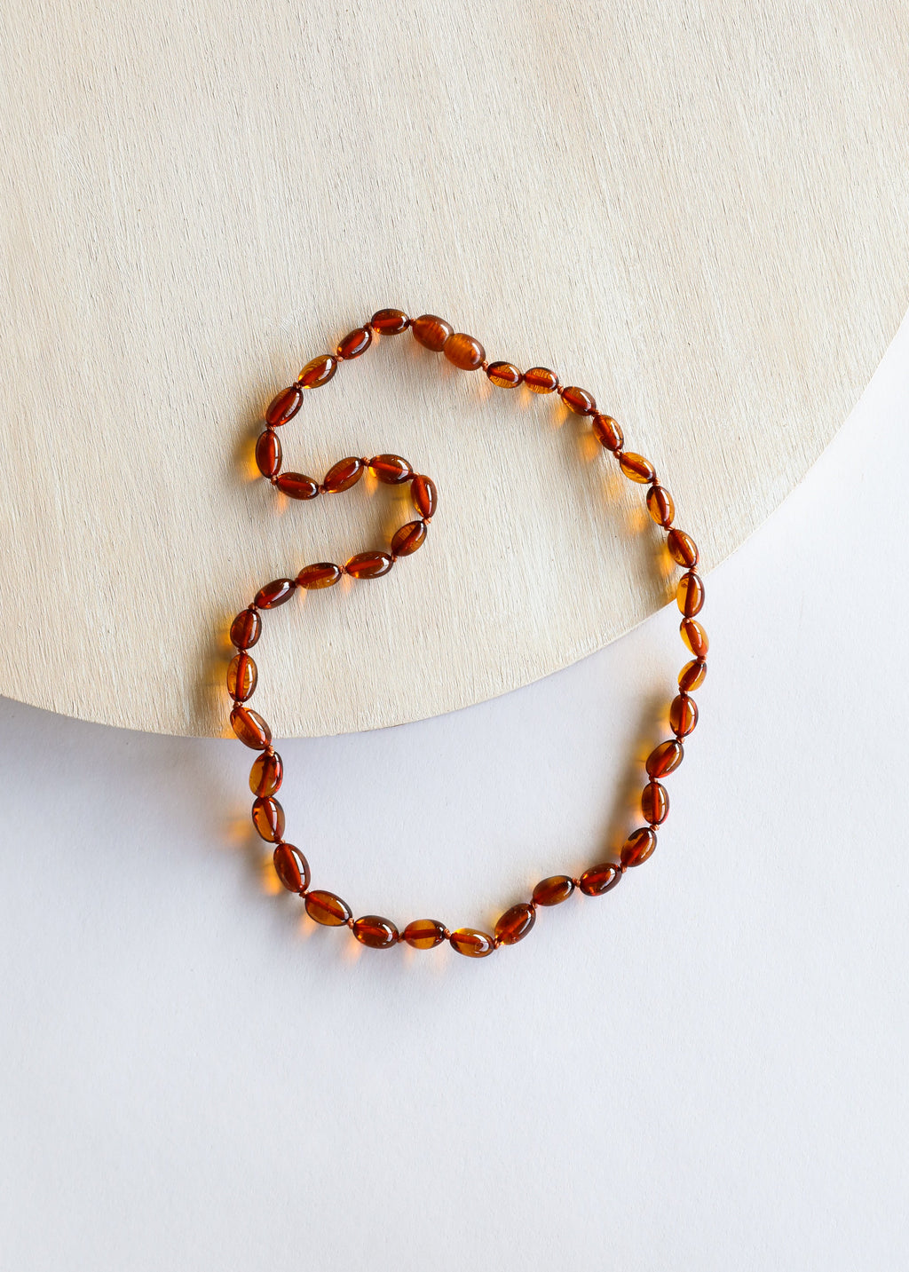 CanyonLeaf Polished Cognac Baltic Amber || Classic || Necklace — main product shot