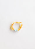 CanyonLeaf Raw Honey Baltic Amber + Aquamarine || Anklet or Bracelet — main product shot
