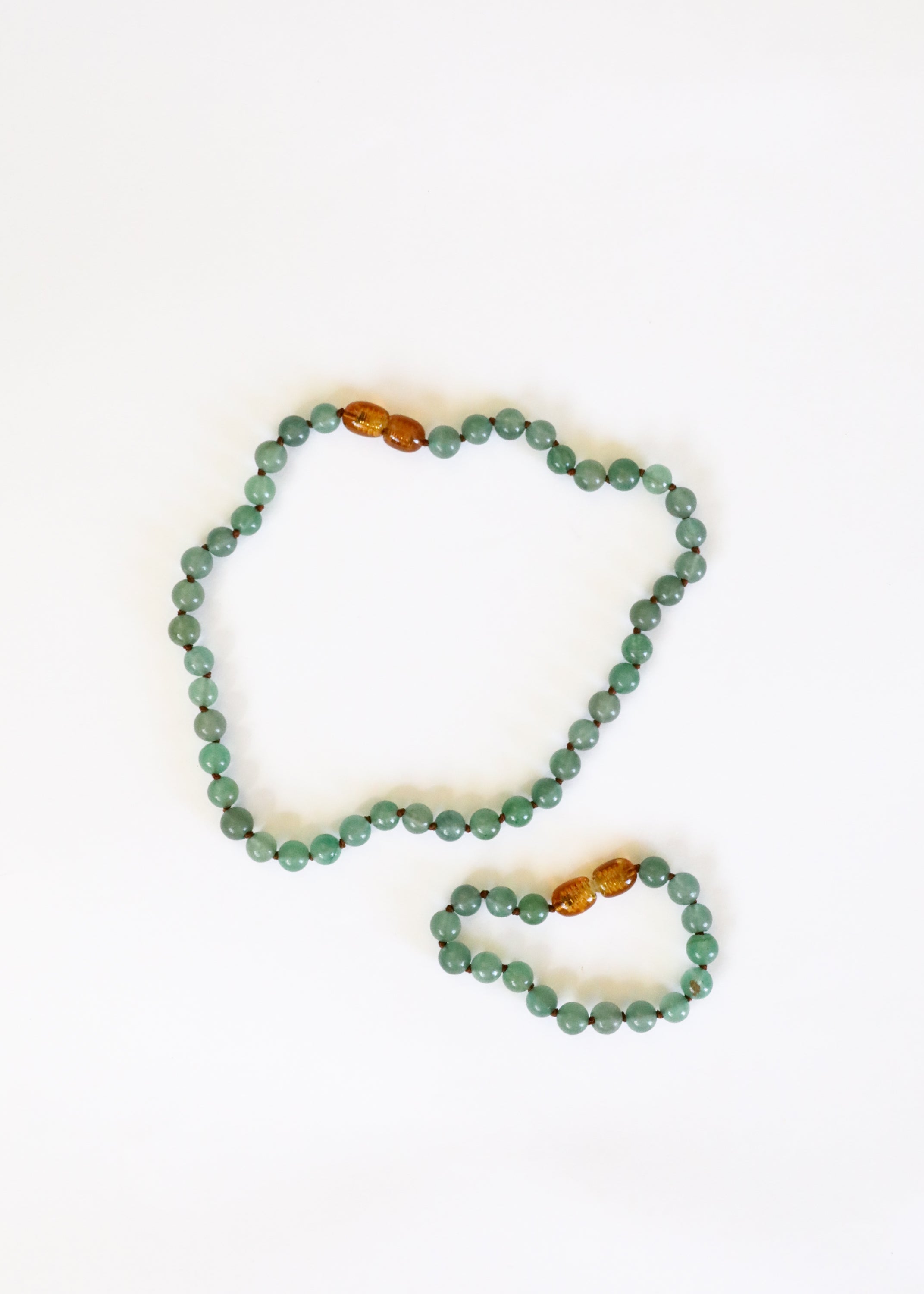 CanyonLeaf Pure Gemstone + Aventurine || Anklet or Bracelet — side view