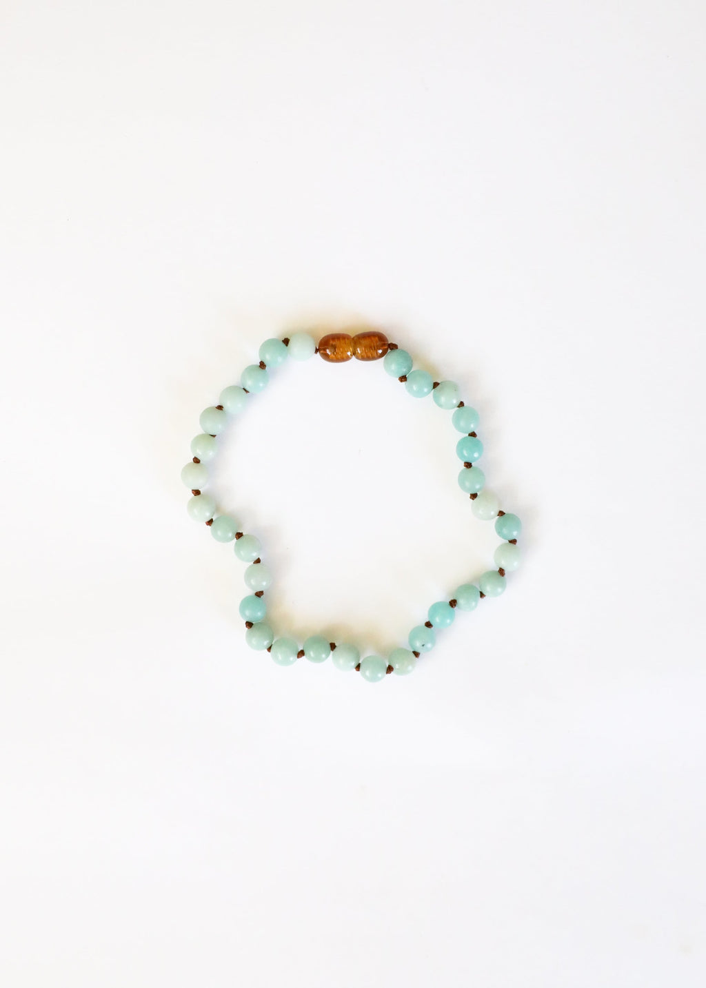 CanyonLeaf Pure Gemstone + Amazonite || Necklace — CanyonLeaf branding close-up