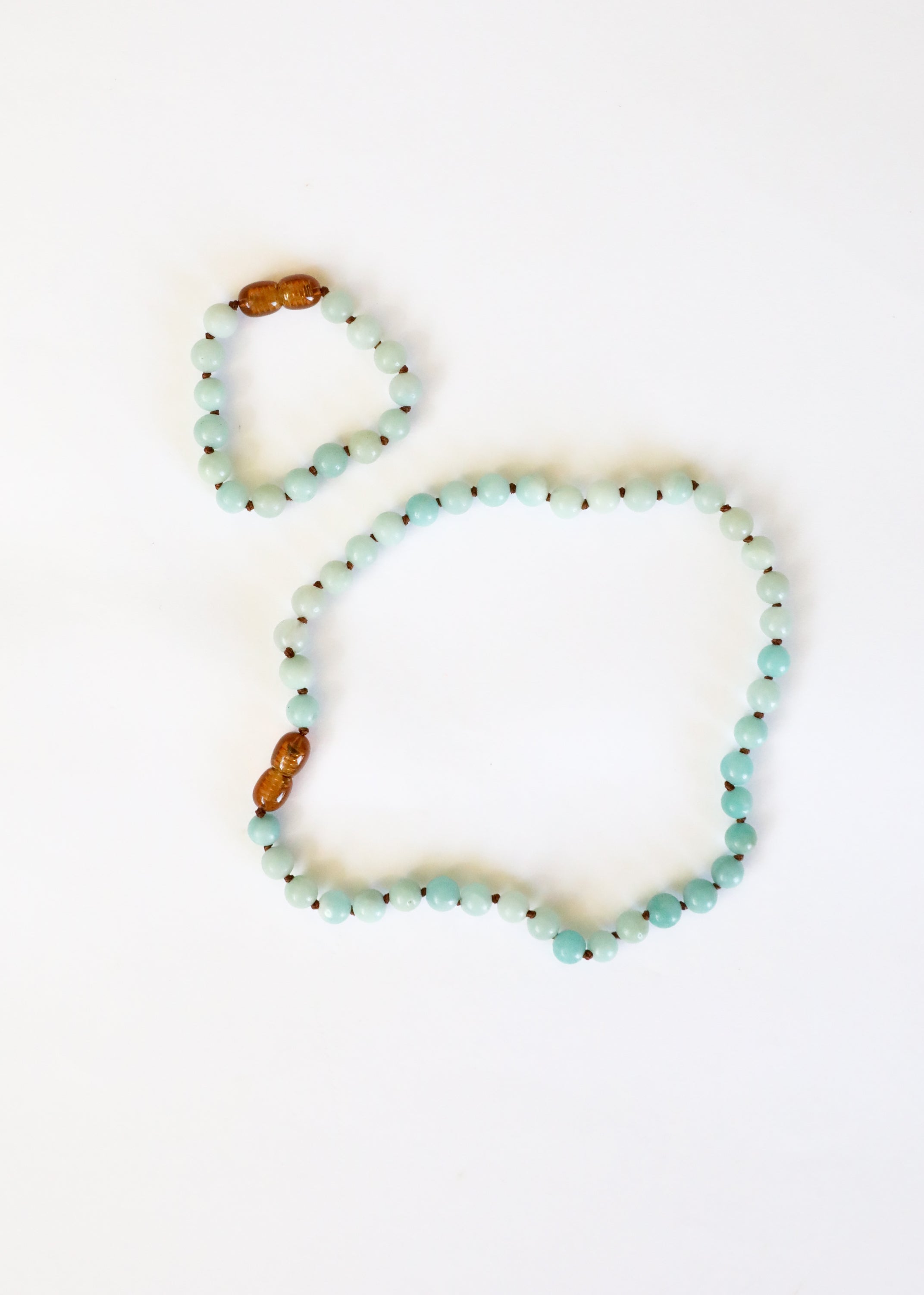 CanyonLeaf Pure Gemstone + Amazonite || Anklet or Bracelet — CanyonLeaf branding close-up
