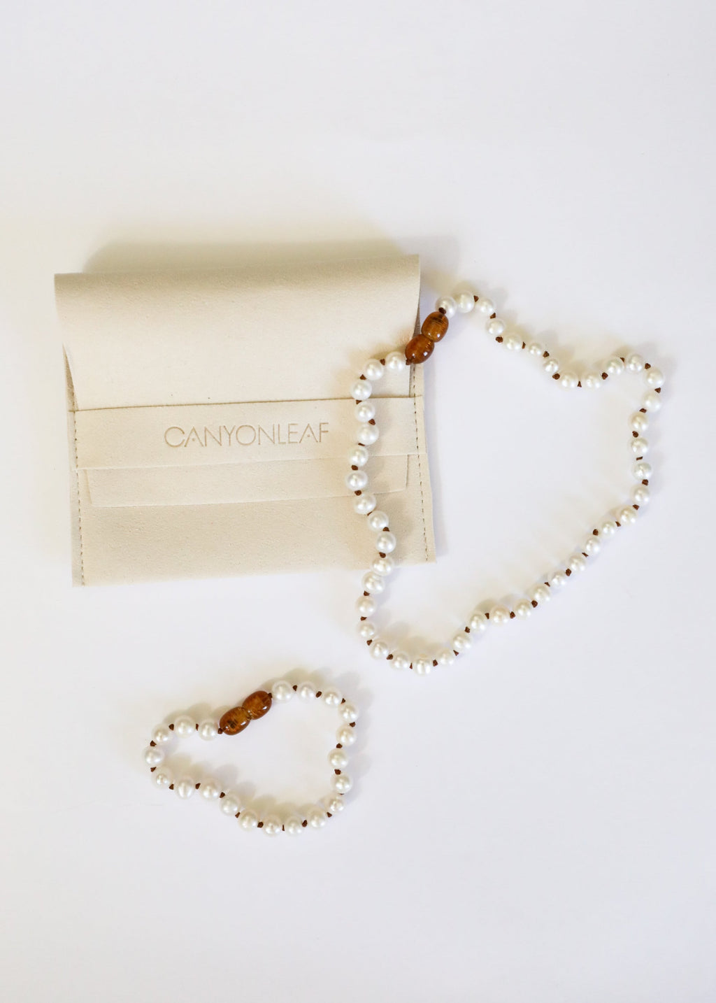 CanyonLeaf Pure Gemstone + Pearl || Necklace — size reference