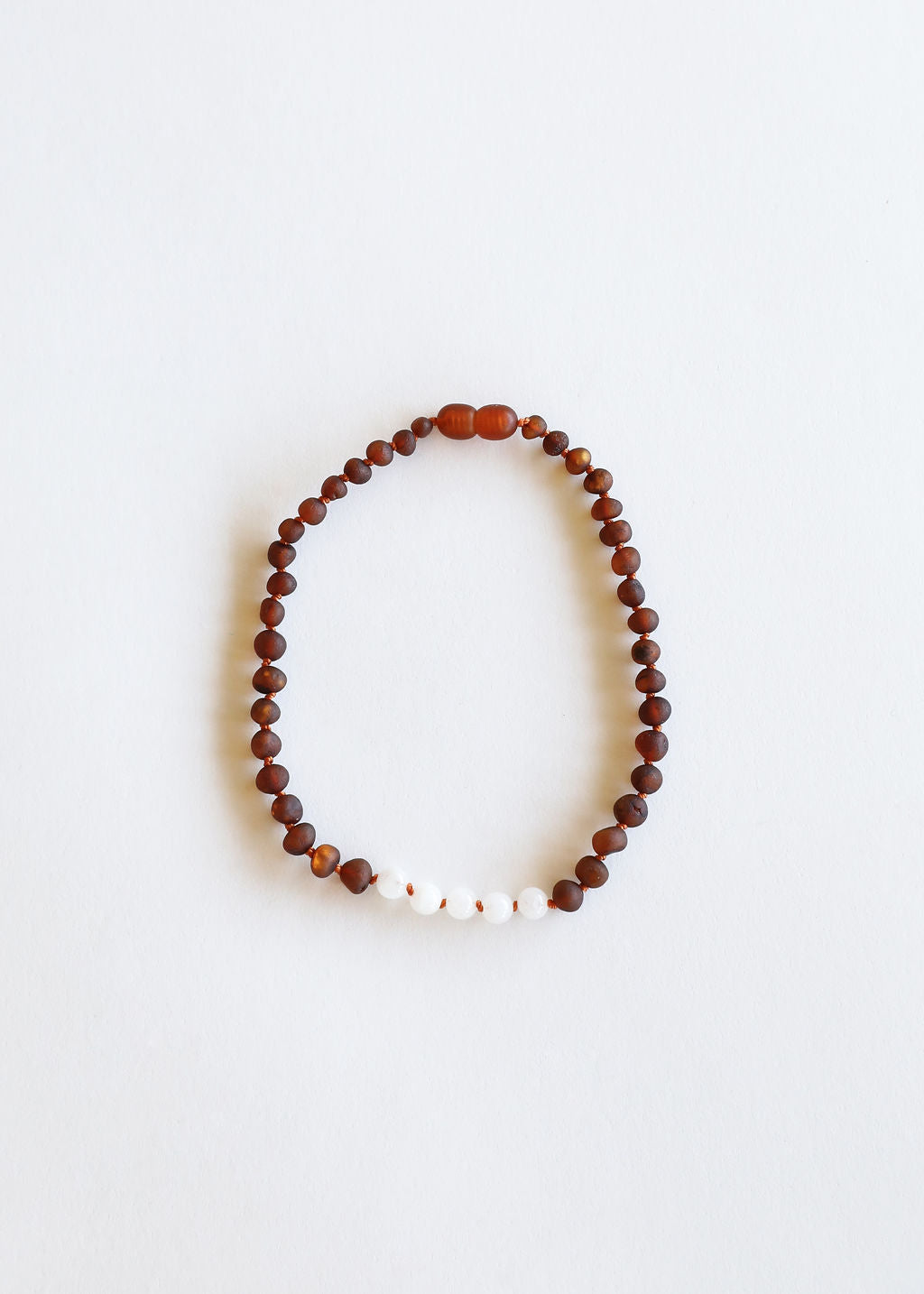 CanyonLeaf Raw Cognac Baltic Amber + Moonstone || Necklace — necklace category context