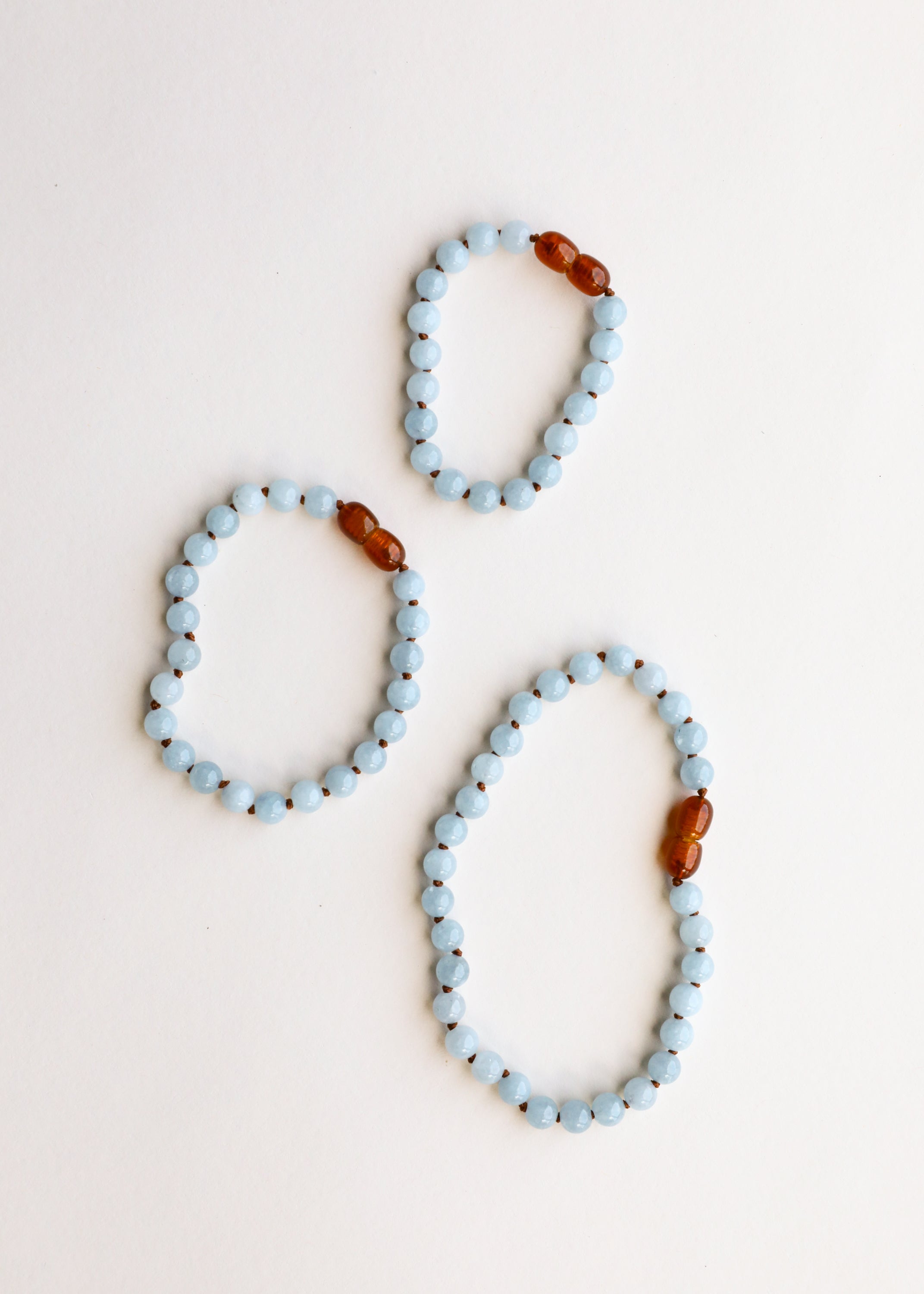 CanyonLeaf Pure Gemstone + Aquamarine || Necklace — side view