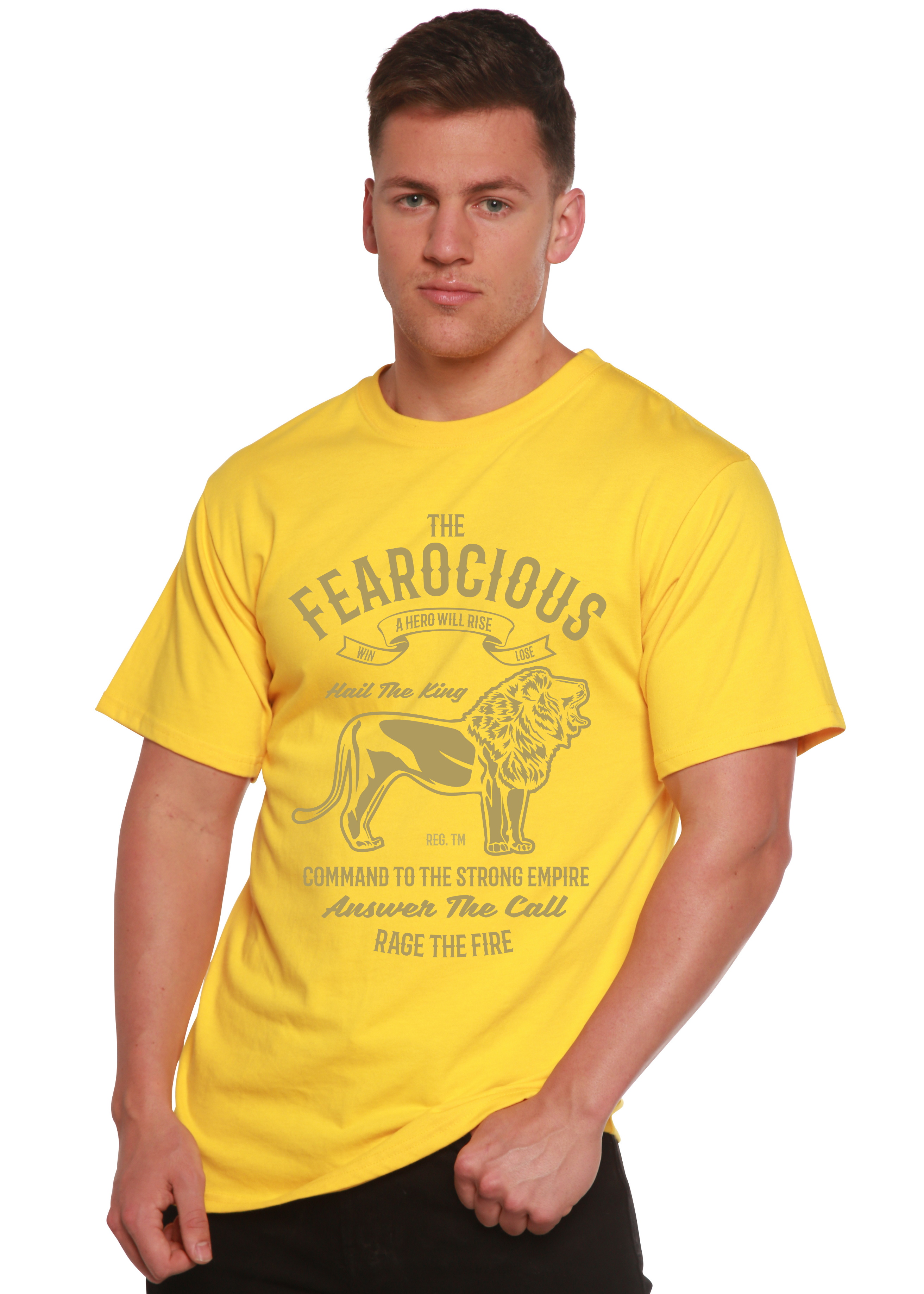 Spun Bamboo The Fearocious Spun Bamboo® Men's Bamboo Viscose/Organic Cotton Short Sleeve Graphic T-Shirt — alternative angle