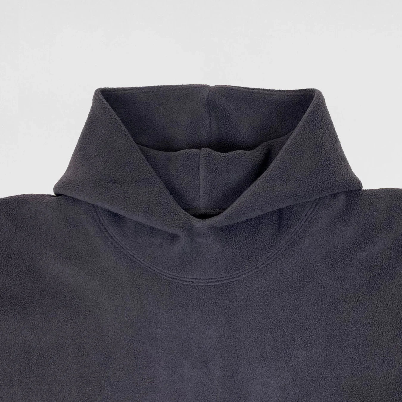 Phantom Marketplace Yeezy Gap Engineered by Balenciaga Polar Fleece Padded Hoodie - Dark Grey — back view