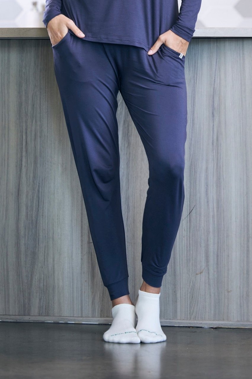 Spun Bamboo Women's Bamboo Lounge Set - Long Sleeve T-Shirt and Jogger Pants — alternative angle
