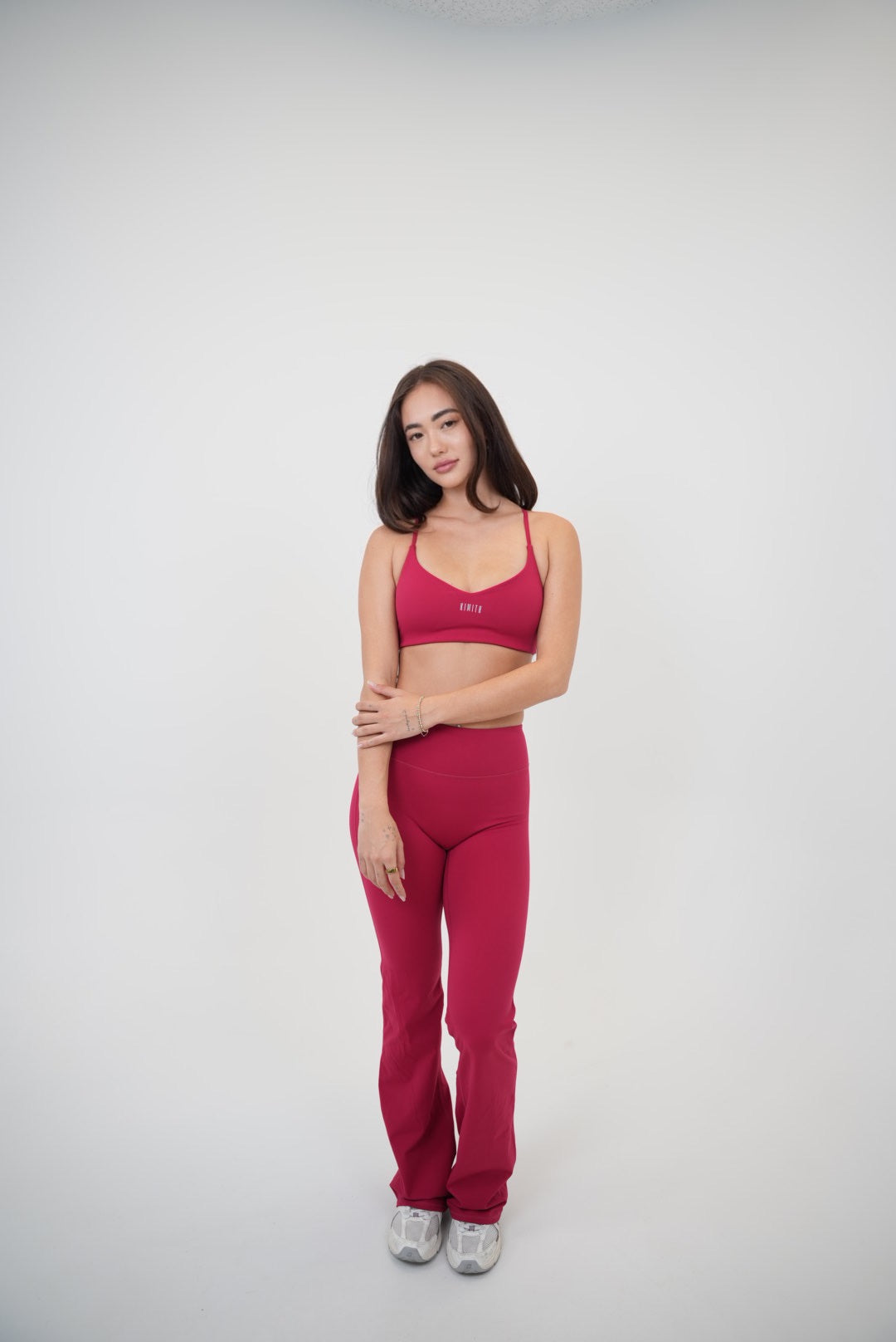 KIMITH BRAND I Live in Luxury Red Sports Bra — size reference