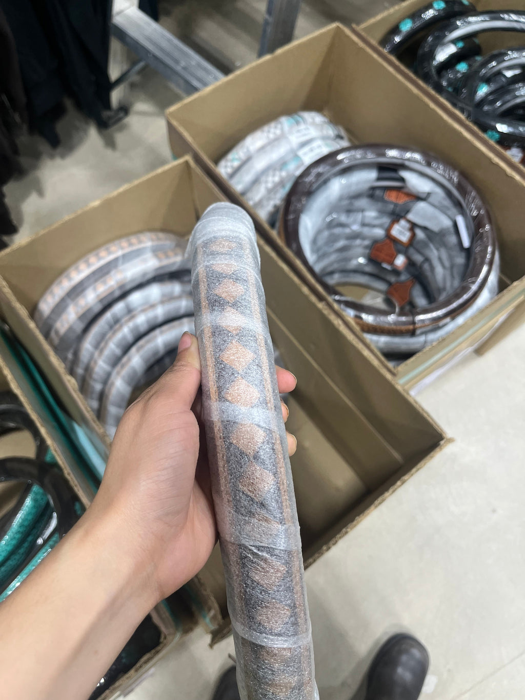 15” Genuine Leather Steering Wheel Covers