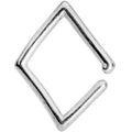 BodyCandy 16G Simply Steel Rhombus Closure Ring — main product shot