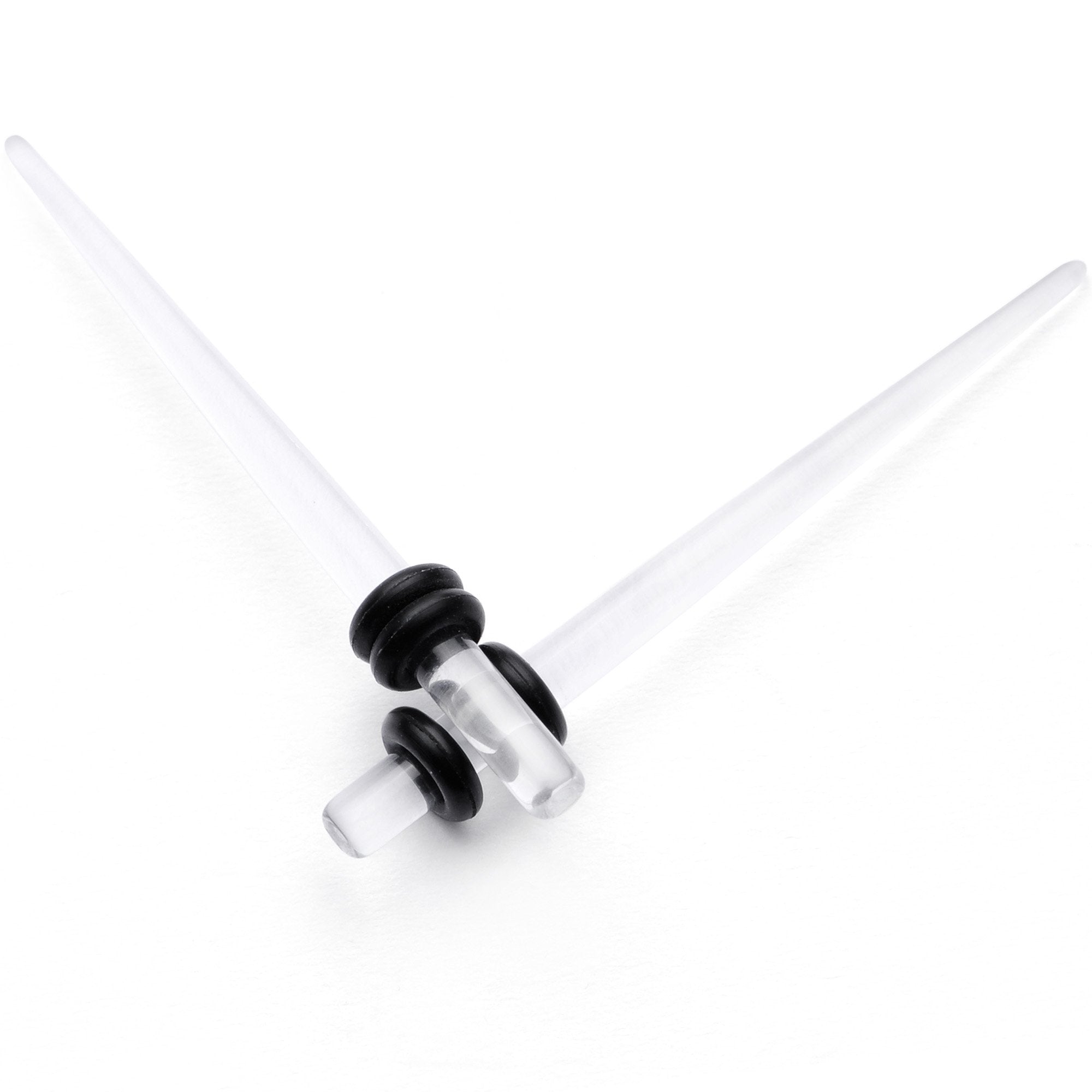 BodyCandy Clear Acrylic Straight Taper Set — packaging or label