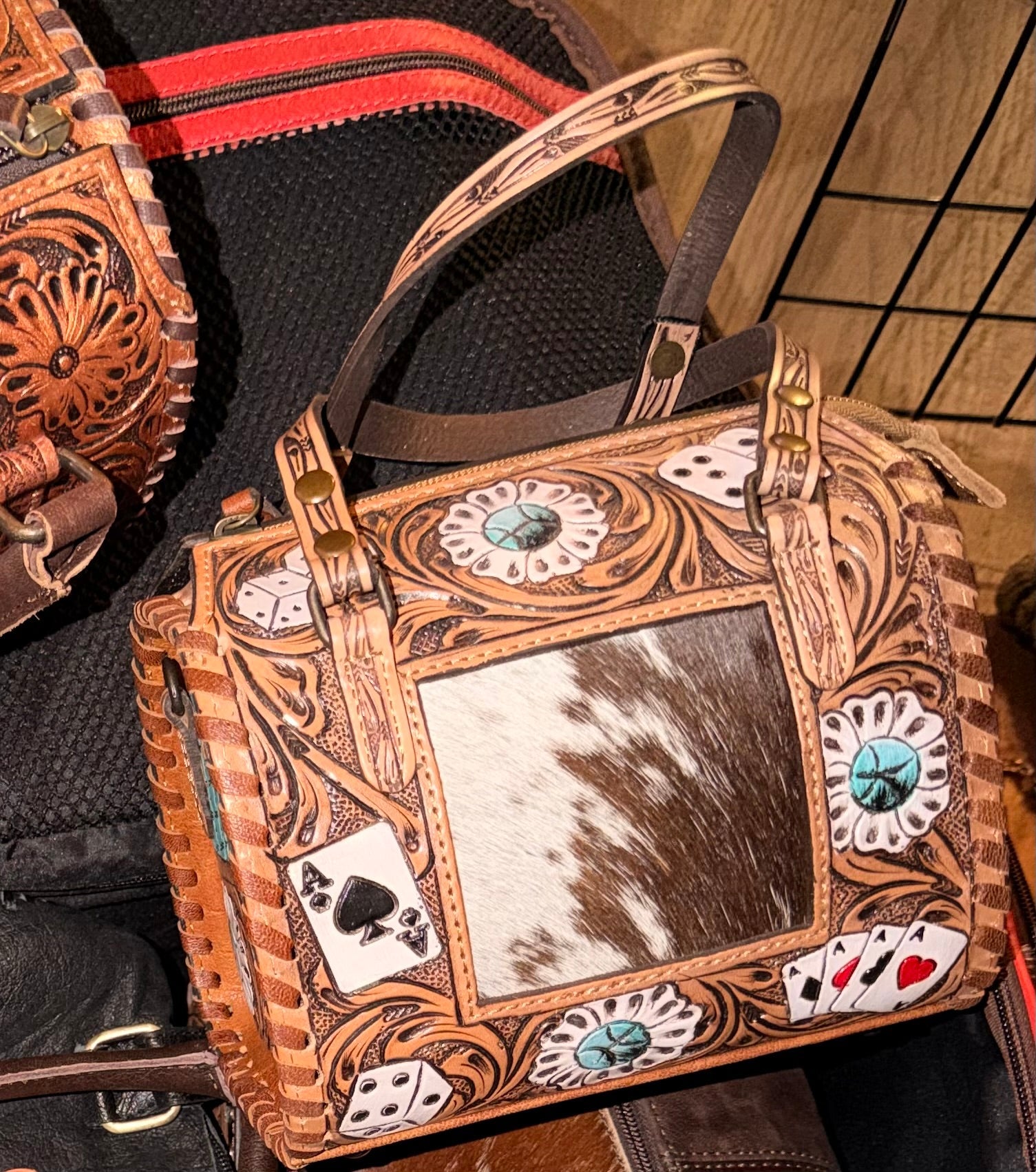 Western Aces Mini Speedy with Hair-on-hide