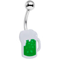 BodyCandy Green Happy Hour Beer St Patricks Day Belly Ring — main product shot