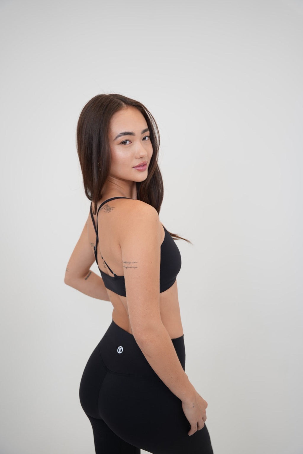 KIMITH BRAND My Time Is Divine Black Cross-Back Butter Soft Bra — alternative angle