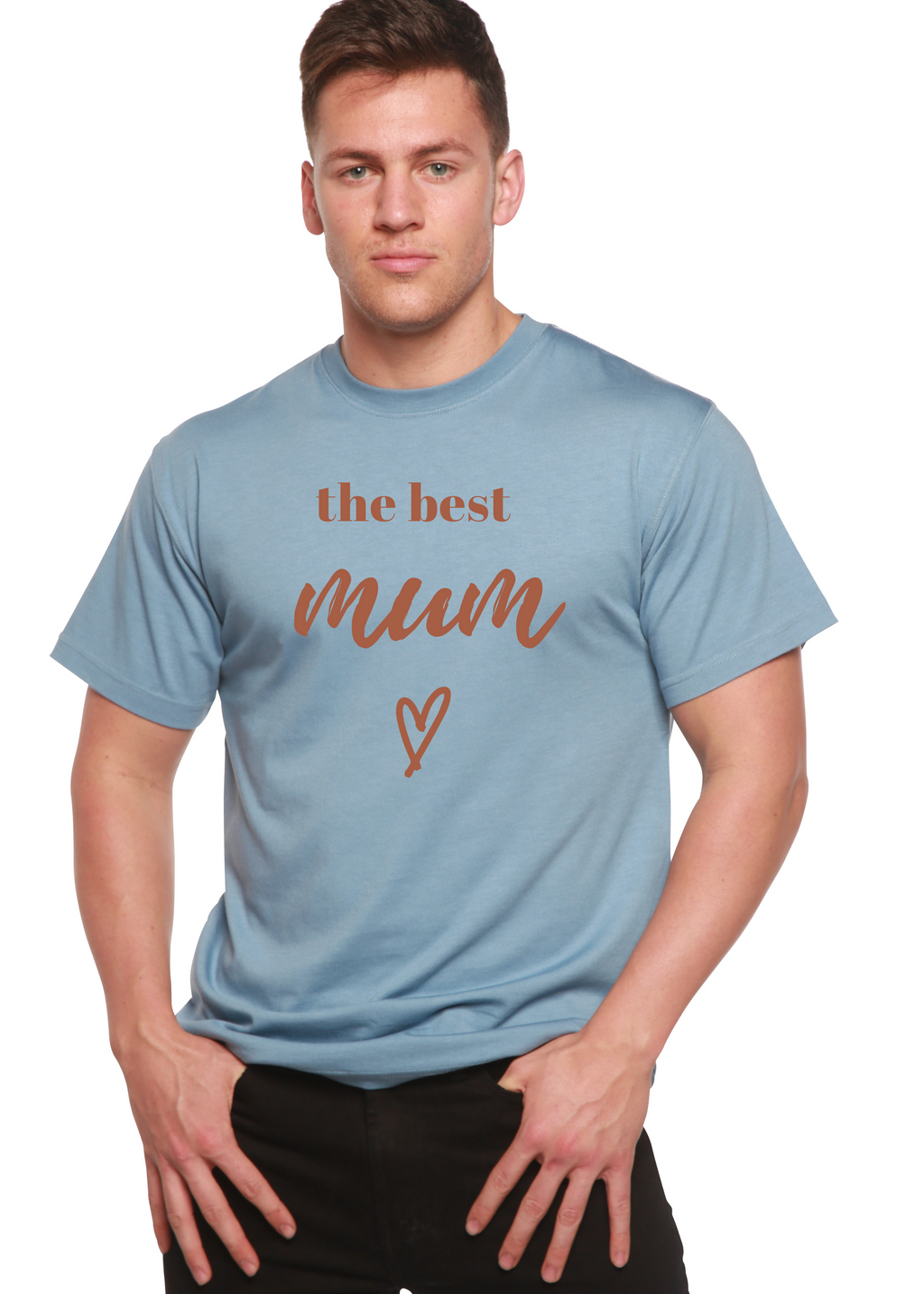 Spun Bamboo The Best Mum Unisex Bamboo Viscose/Organic Cotton Short Sleeve Graphic T-Shirt — packaging