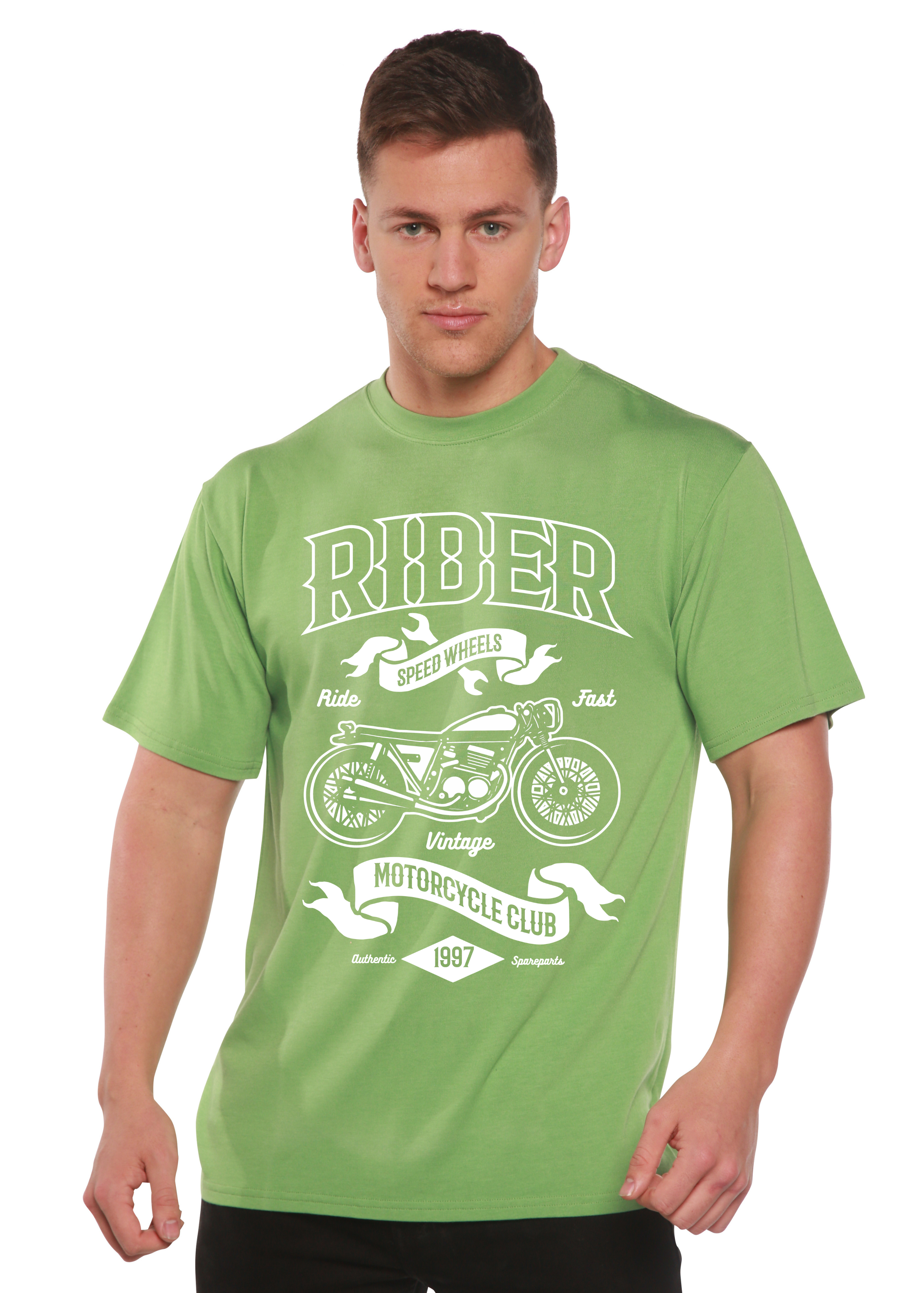 Spun Bamboo Rider Spun Bamboo® Men's Bamboo Viscose/Organic Cotton Short Sleeve Graphic T-Shirt — alternative angle