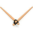BodyCandy Tan Matte Acrylic Straight Taper Set 2G to 00G — alternative angle