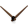 BodyCandy Dark Brown Matte Acrylic Straight Taper Set 12G to 00G — size reference