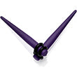 BodyCandy Dark Purple Matte Acrylic Straight Taper Set 12G to 00G — packaging