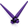 BodyCandy Light Purple Matte Acrylic Straight Taper Set 12G to 00G — packaging