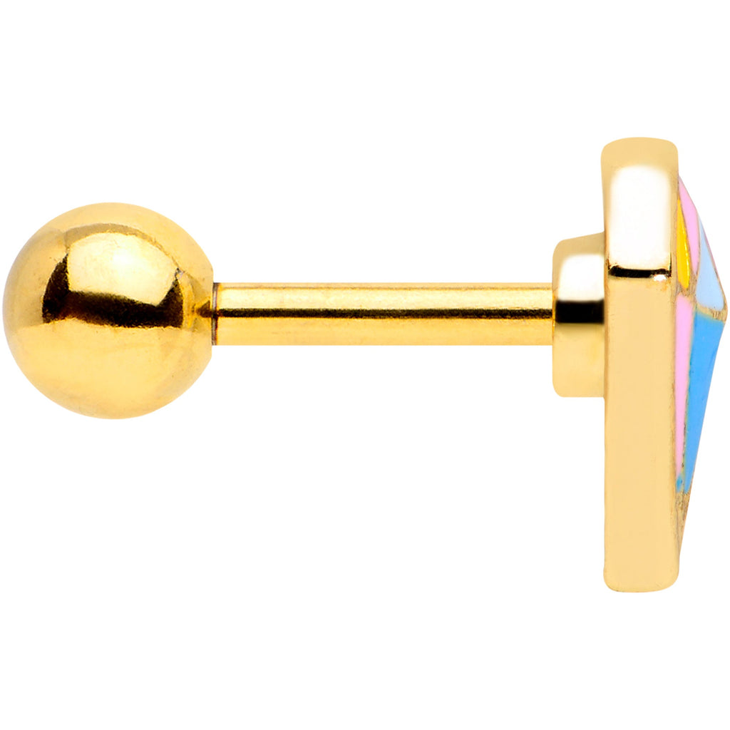 BodyCandy 16G 1/4 Gold Tone Geologist Prize Cartilage Tragus — lifestyle context